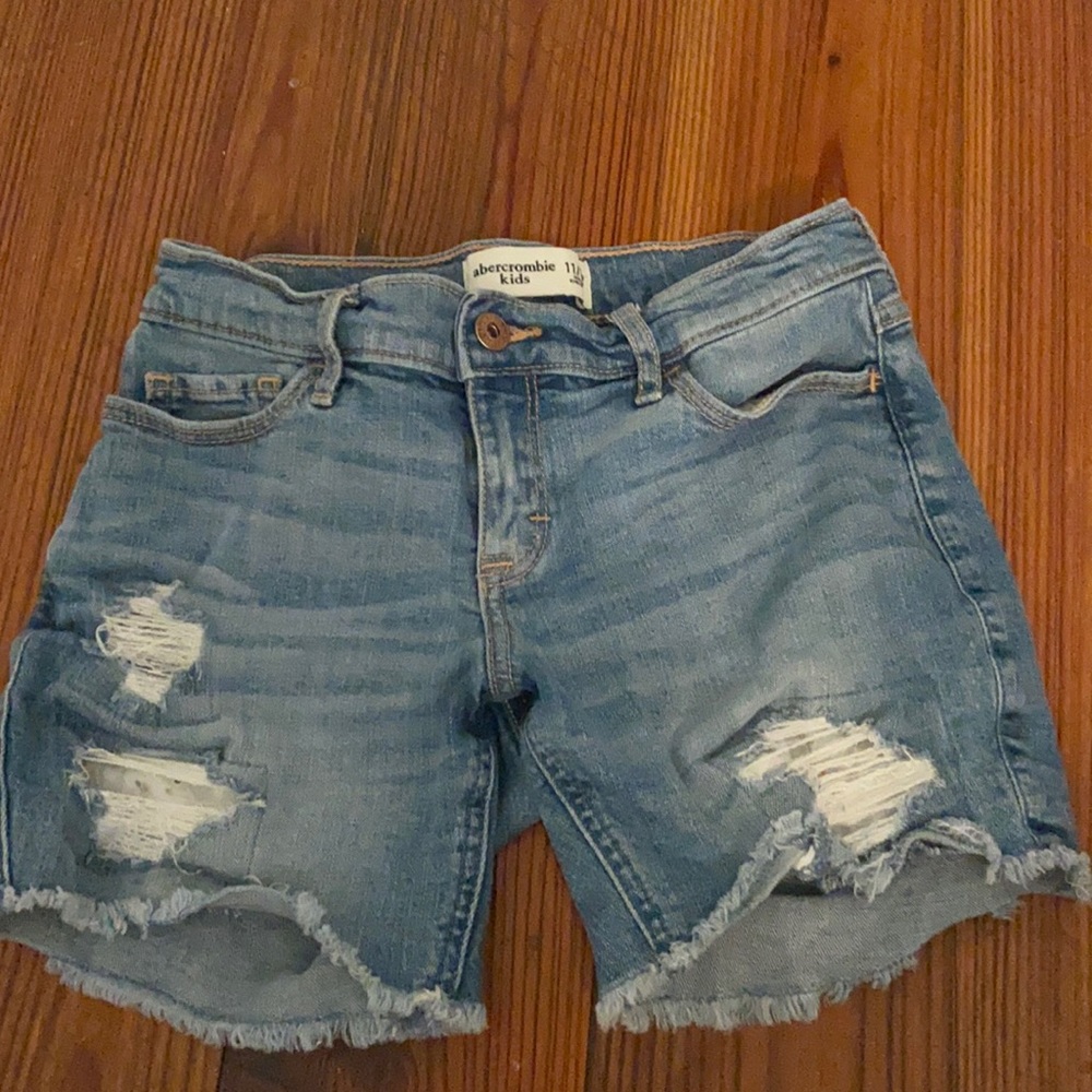 ripped jean shorts